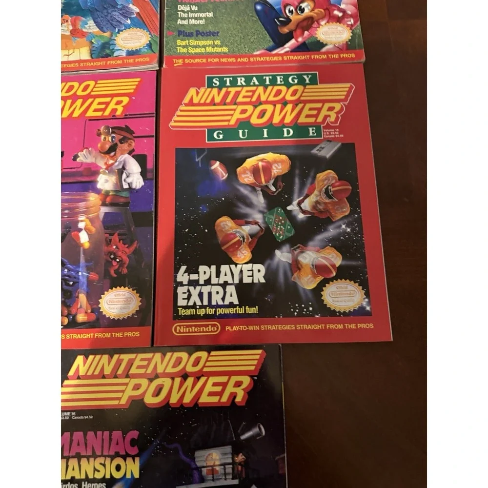 Vtg Nintendo Power Mag Lot Mega Man III StarTropics‎ Dr Mario Maniac Mansion